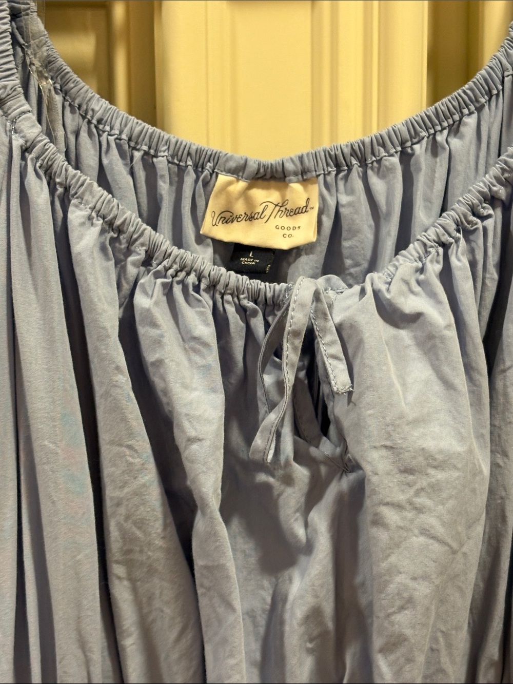 Universal Thread Light Blue Peasant Dress style